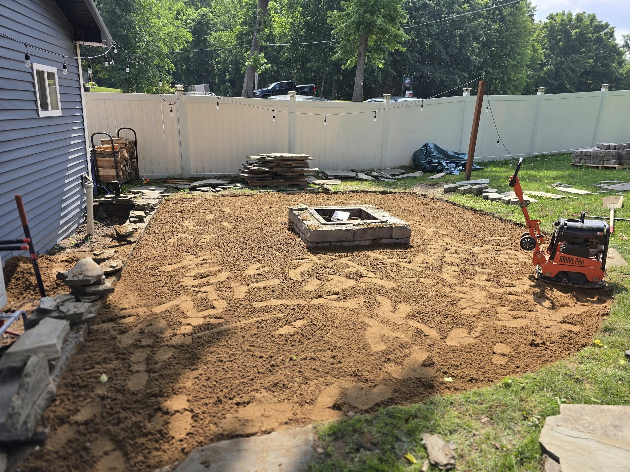 Patio & Walkway Installation - In Progress