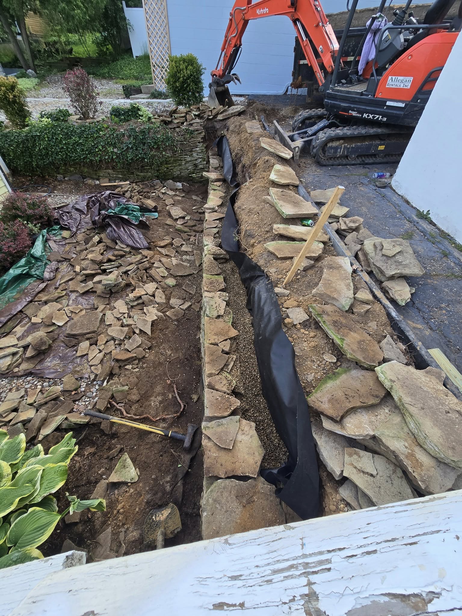 Retaining Wall Construction - Phase 3